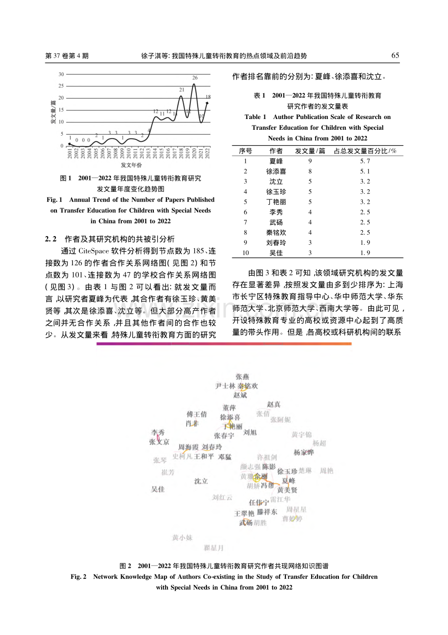 我国特殊儿童转衔教育的热点...teSpace的可视化分析_徐子淇.pdf_第3页