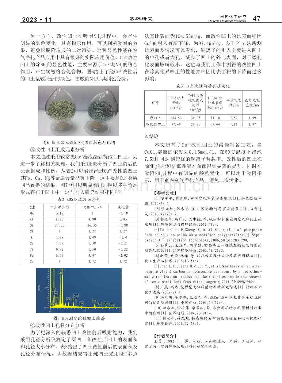 铜离子改性凹凸棒土的制备及性能研究_王勇.pdf_第3页
