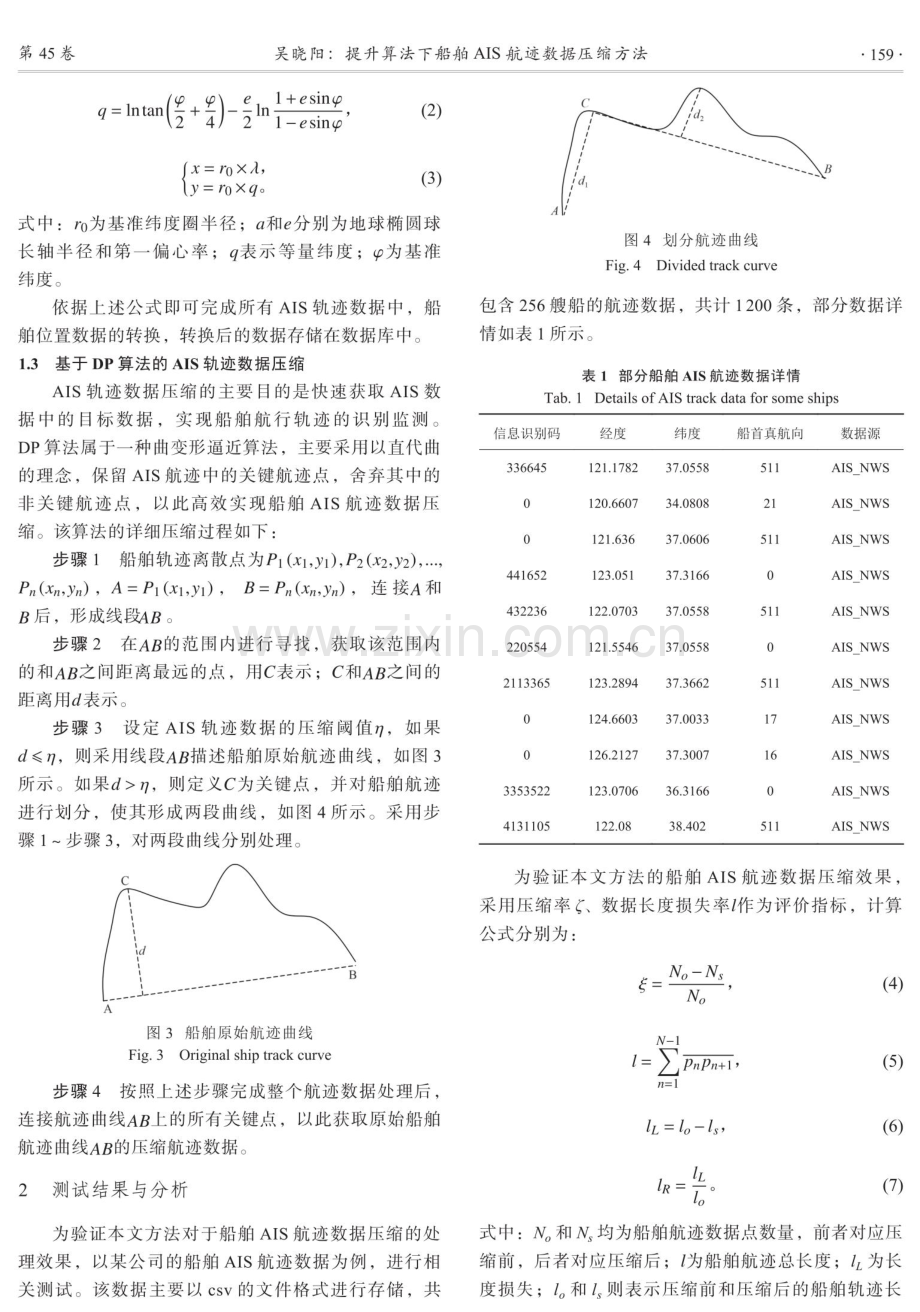 提升算法下船舶AIS航迹数据压缩方法.pdf_第3页