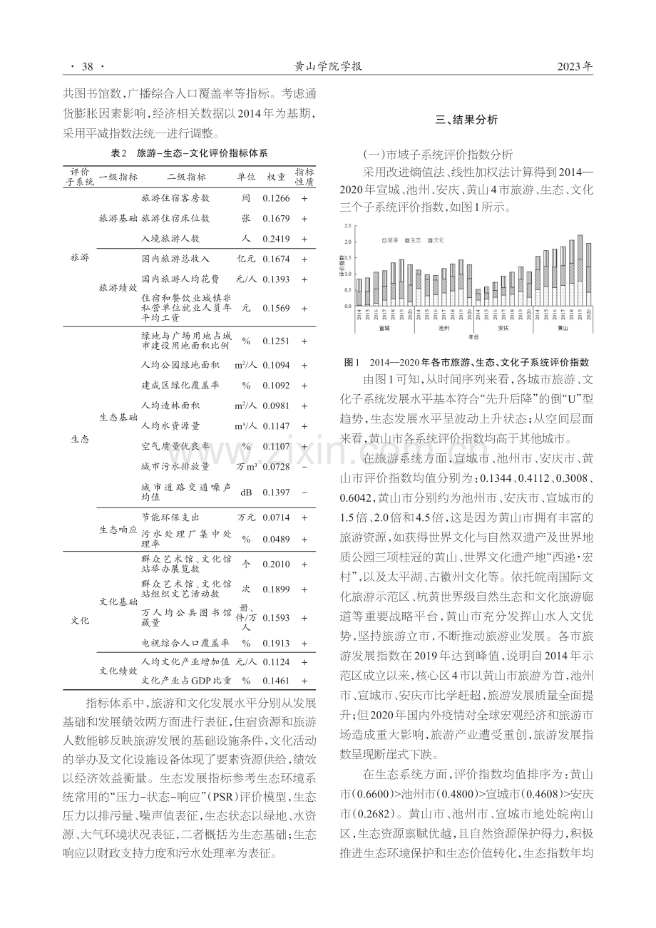 皖南国际文化旅游示范区核心区旅游-生态-文化耦合协调研究.pdf_第3页