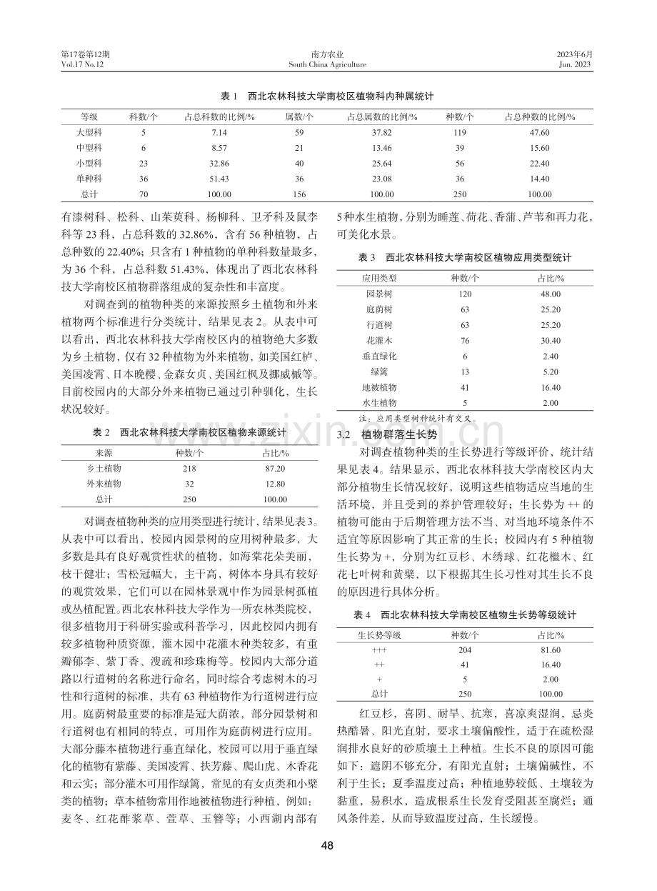 西北农林科技大学南校区植物群落调查.pdf_第3页