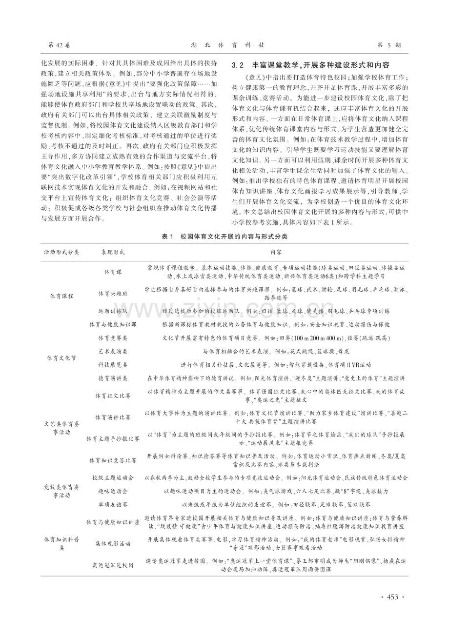 体教融合背景下中小学校园体育文化建设的发展策略_彭月亮.pdf_第3页