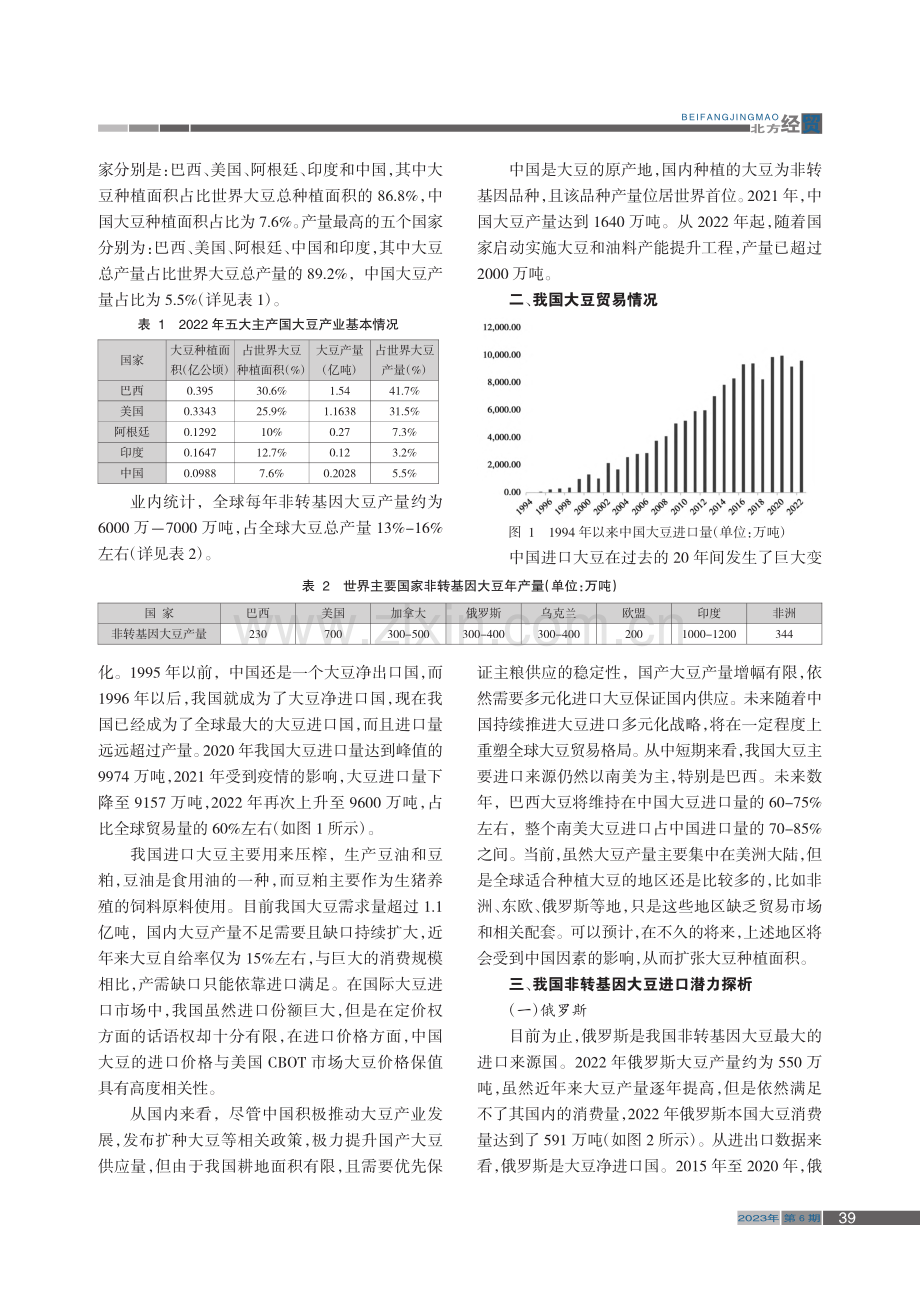 我国非转基因大豆进口潜力探析_田坤鹭.pdf_第2页