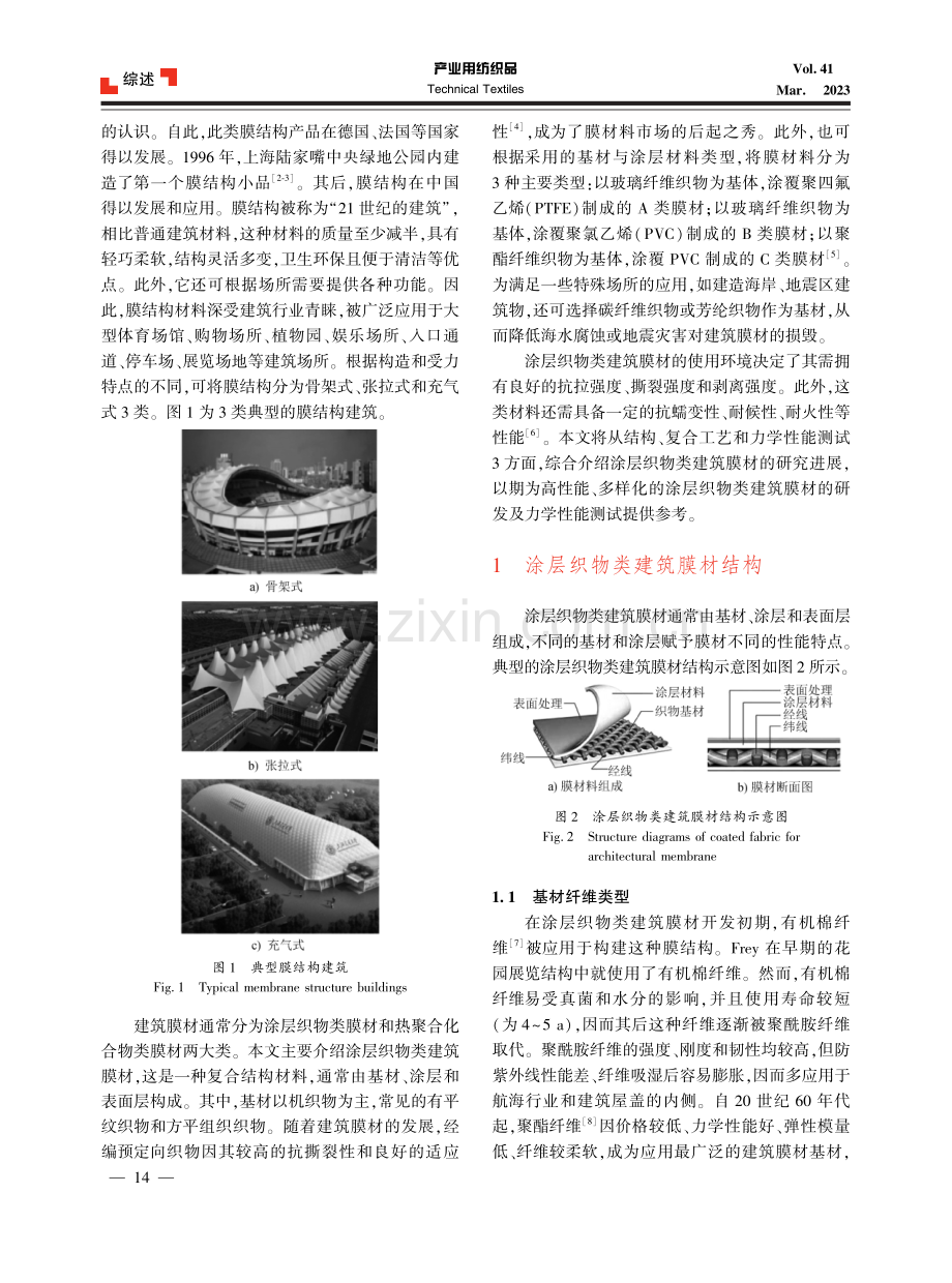 涂层织物类建筑膜材的研究进展及展望.pdf_第2页