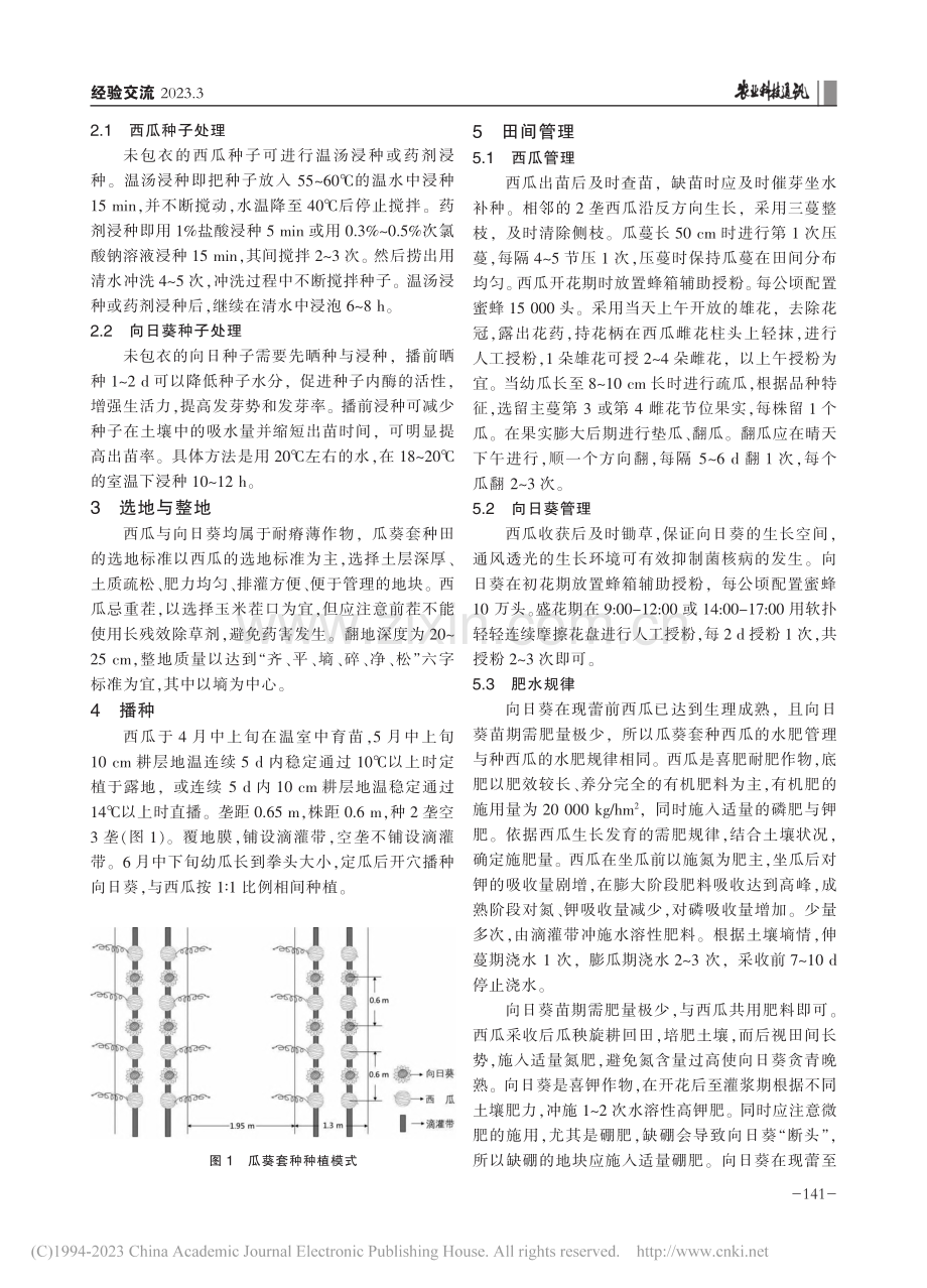 西瓜套种向日葵高产优质栽培技术_王祉诺.pdf_第2页