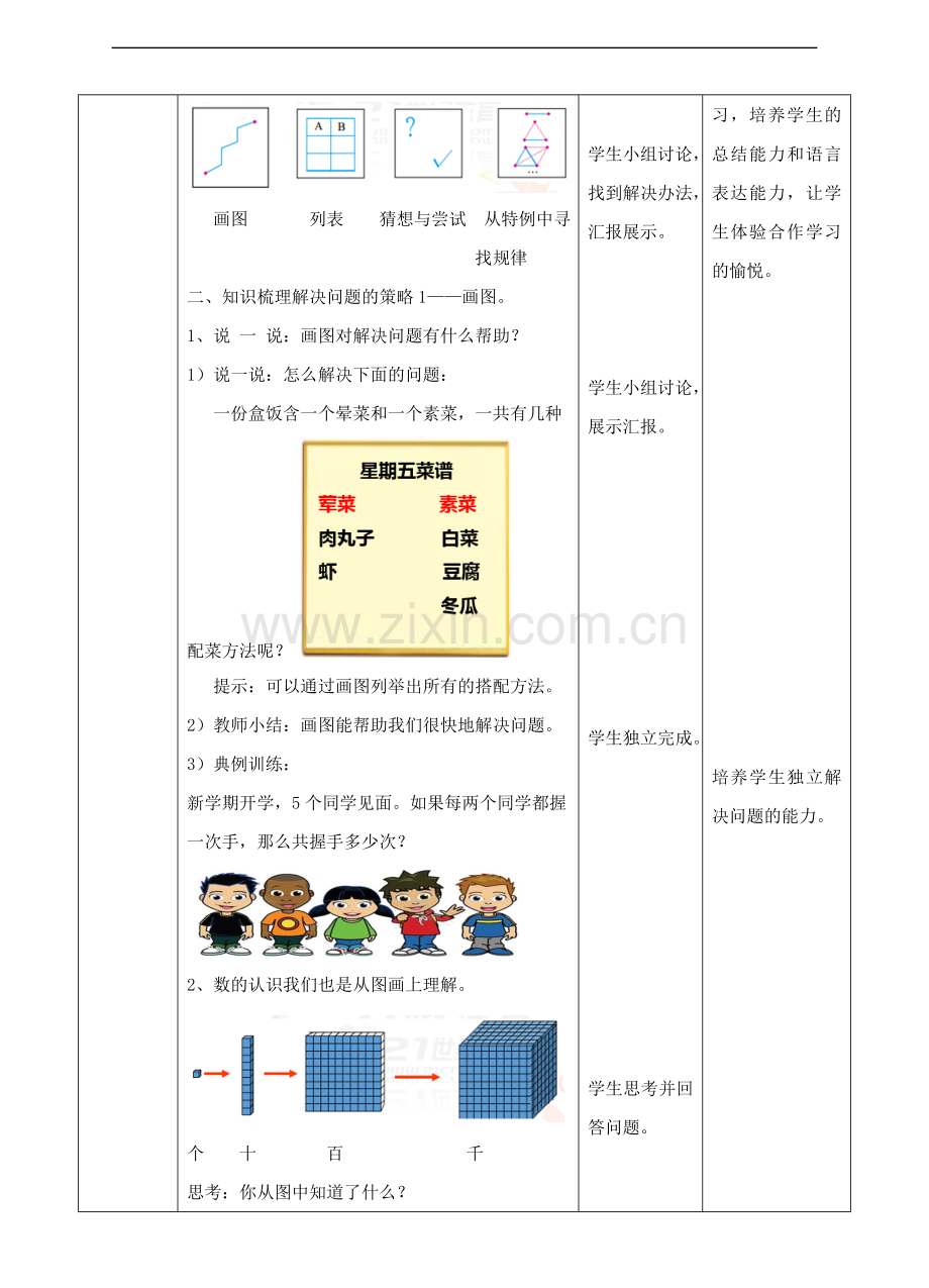 北师大版六下总复习解决问题的策略(教学设计).doc_第2页