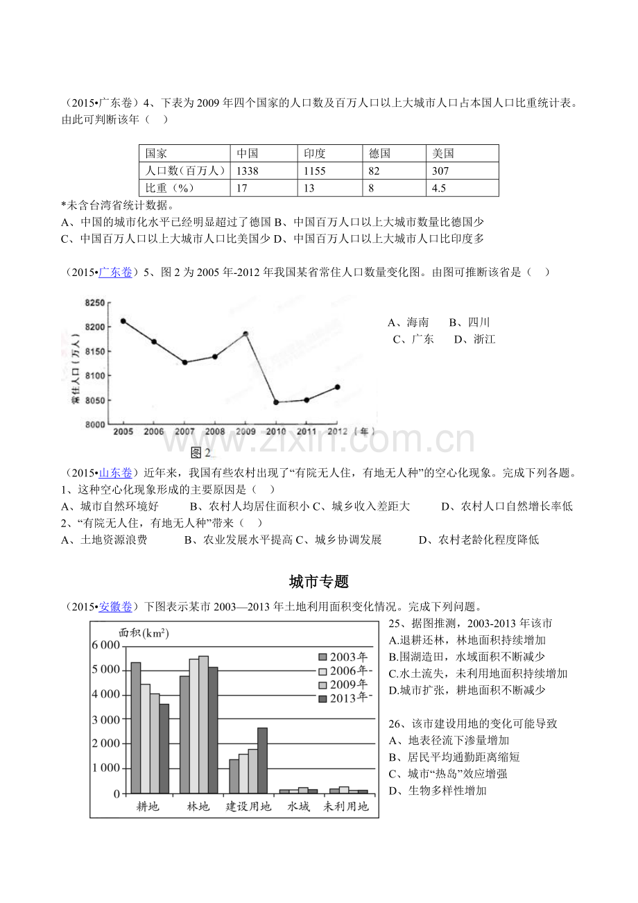 人文地理高考题汇编.doc_第2页