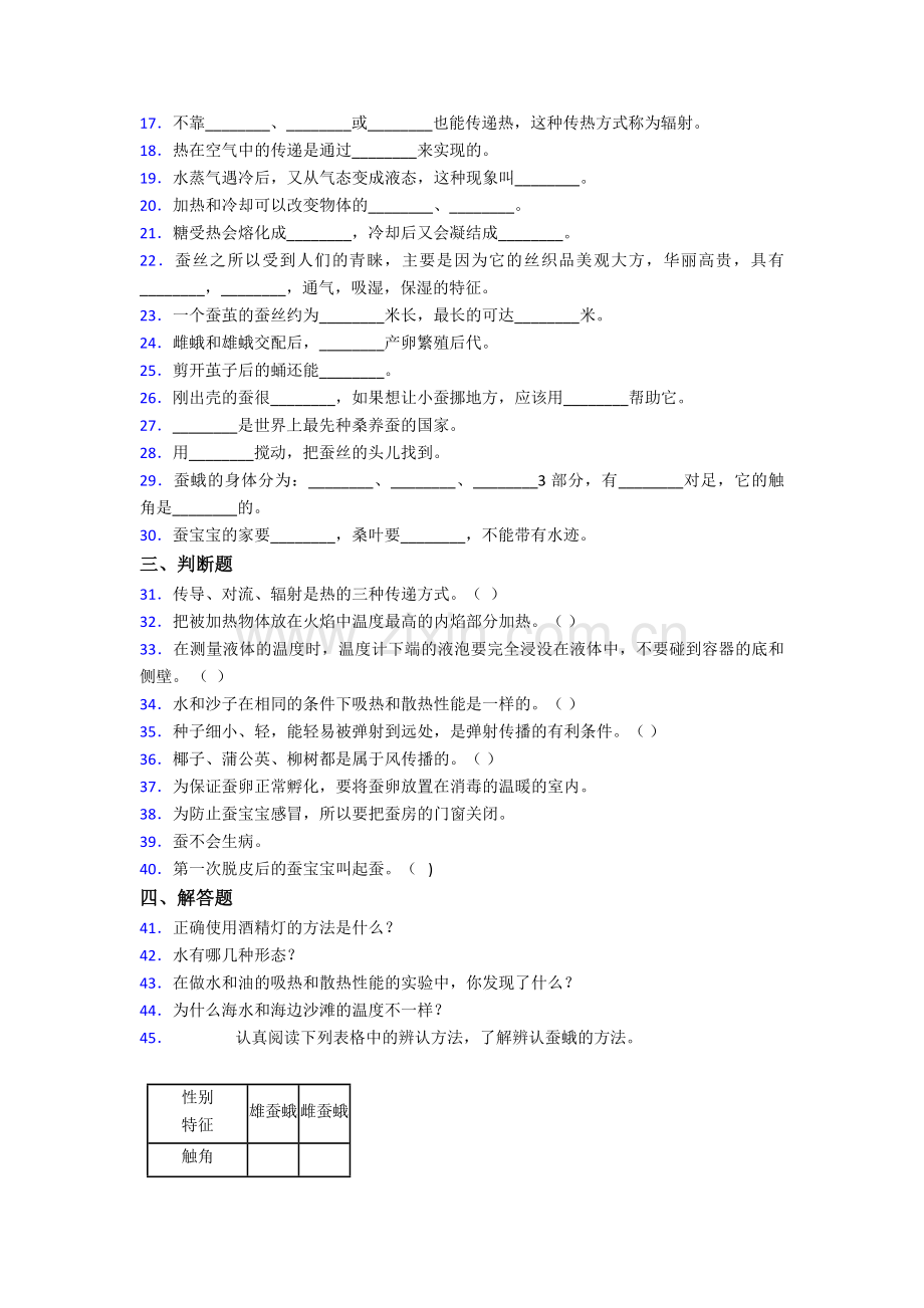 2021年苏教版四年级科学下册期末质量检测含答案.doc_第2页