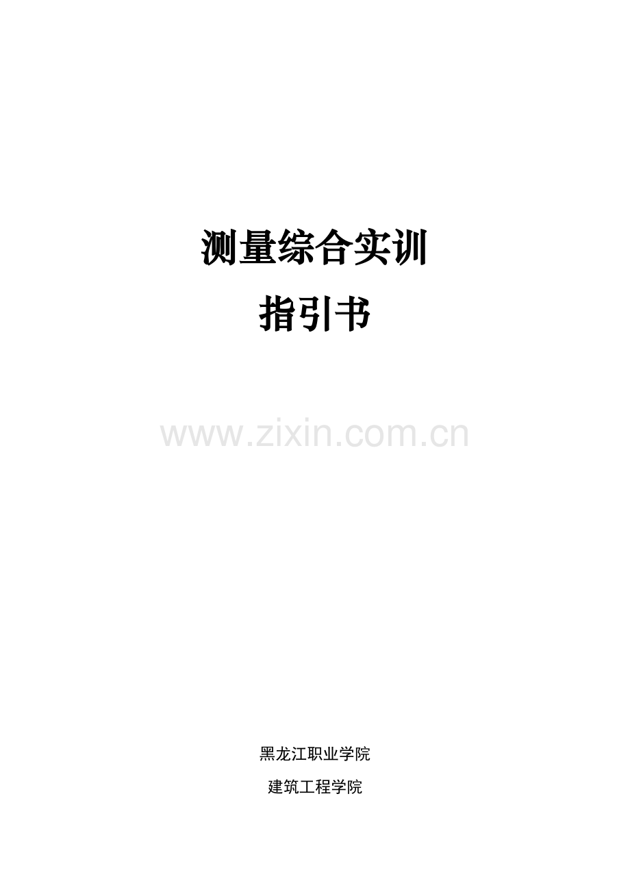 测量综合实训指导书.docx_第1页