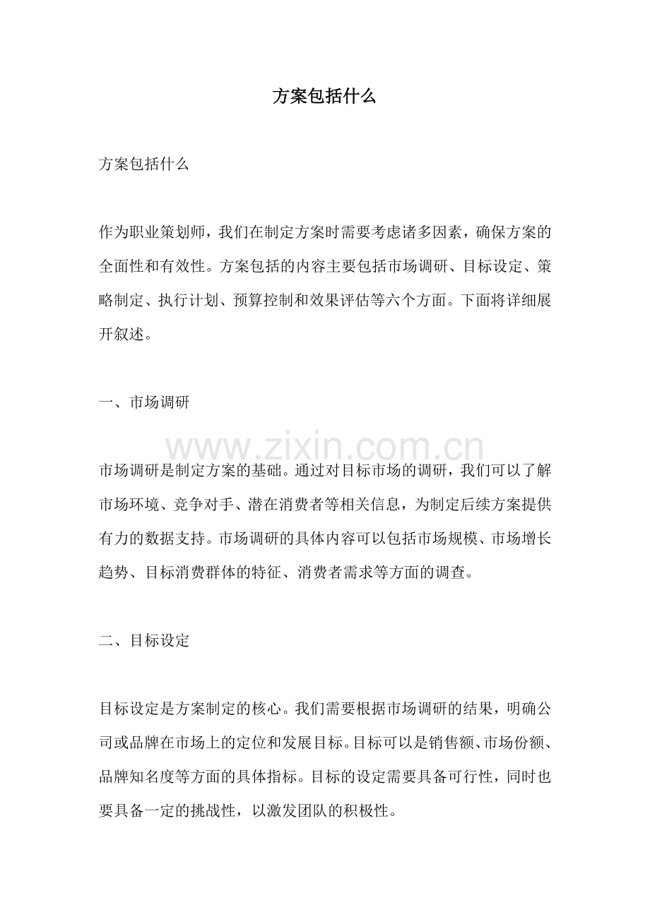 方案包括什么.docx_第1页