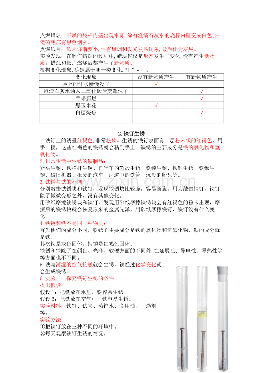 【新教材】苏教版六年级上册《科学》全册期末单元知识点整理及期末复习试卷.doc_第3页