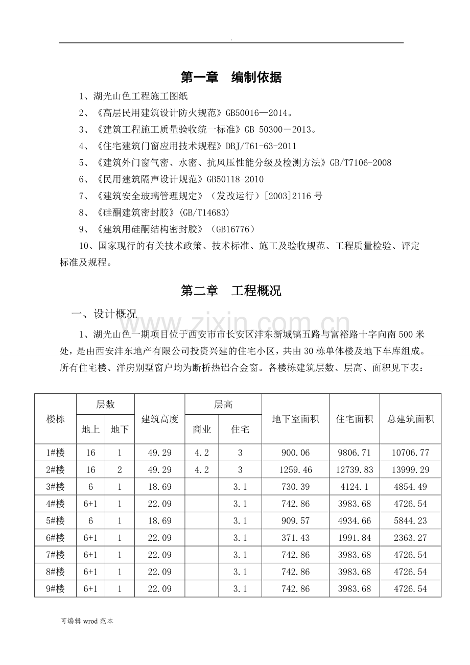 铝合金门窗安装工程施工方案.doc_第1页