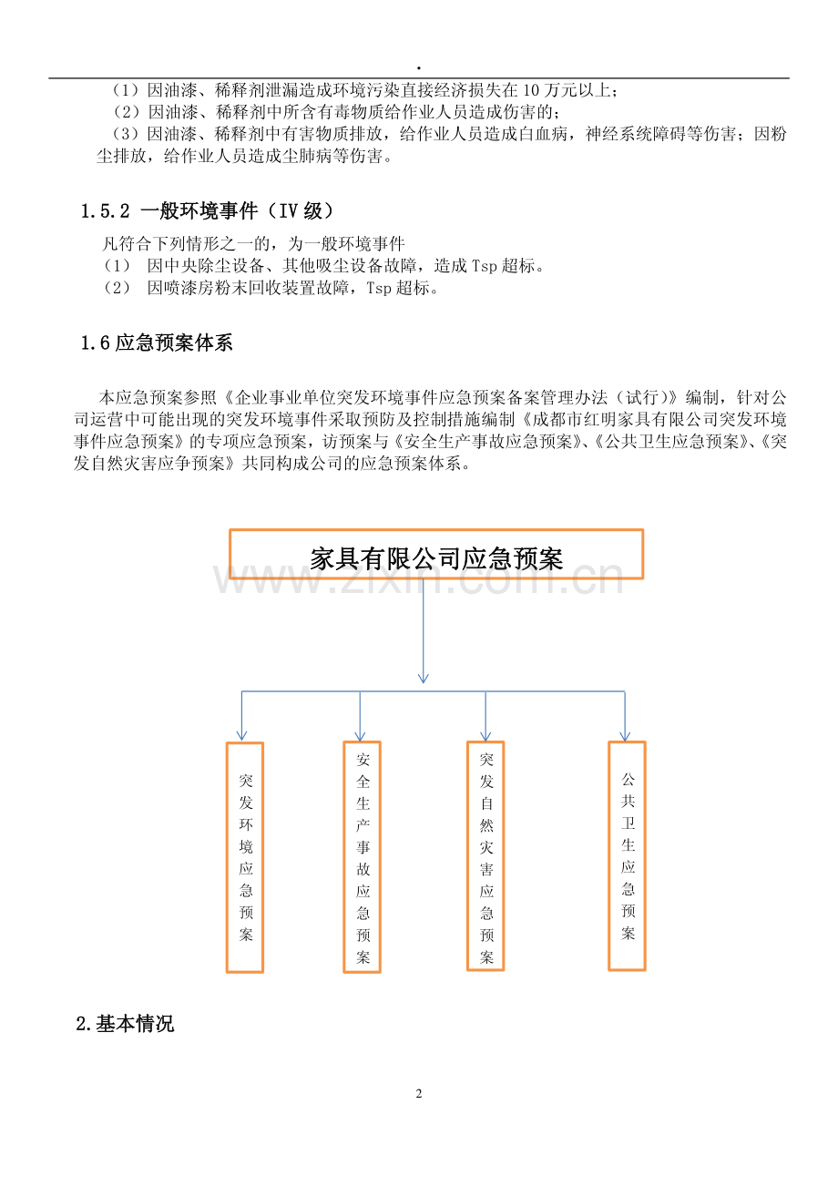 家具厂环境突发事件应急预案.pdf_第2页