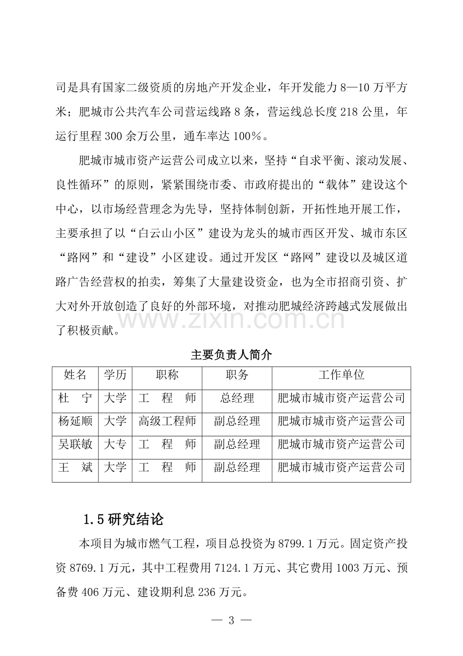 xx市燃气工程项目可行性研究报告.doc_第3页