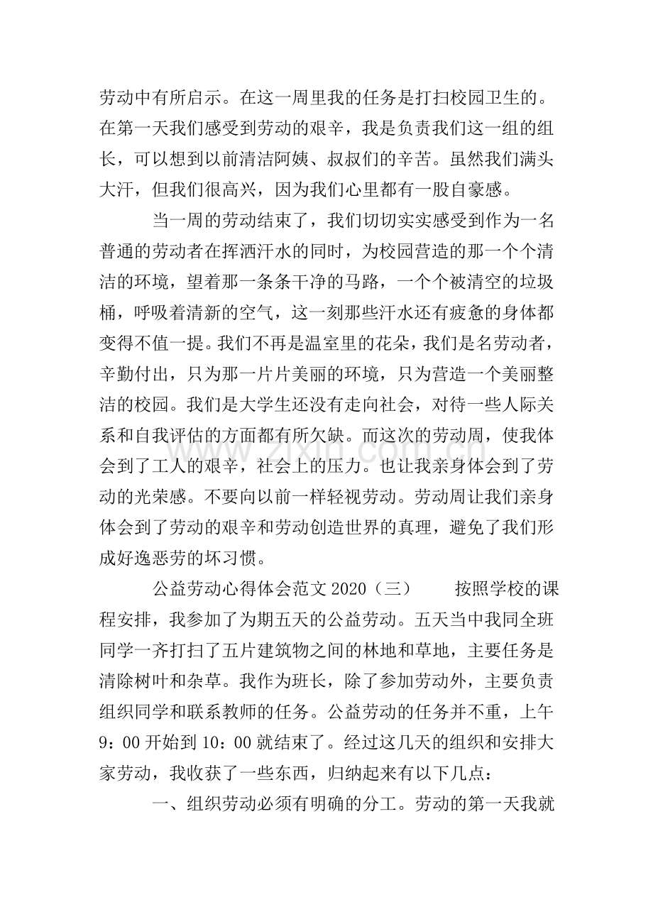 公益劳动心得体会范文2020.doc_第3页