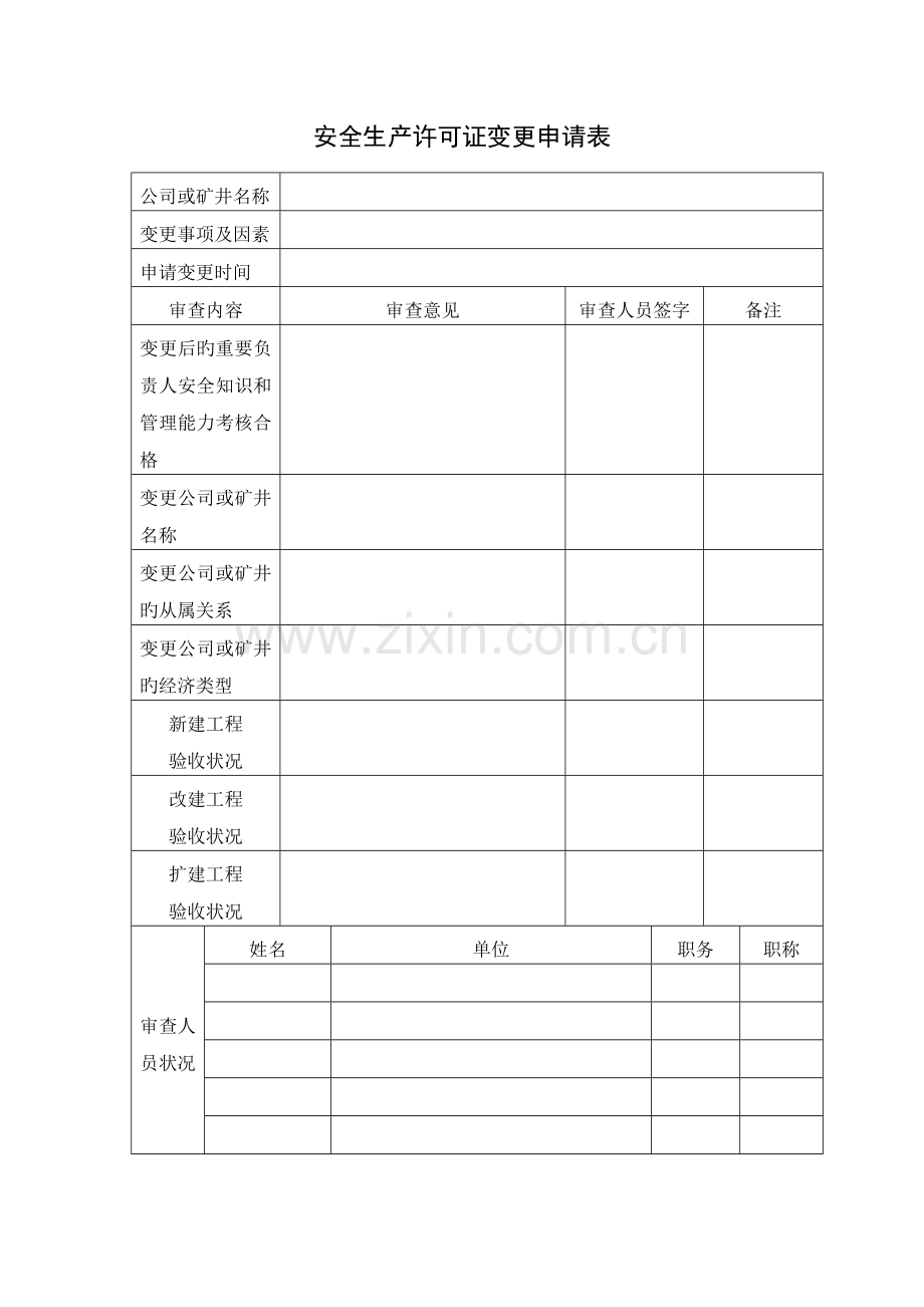 煤矿企业安全生产许可证变更审查、申请书.doc_第2页