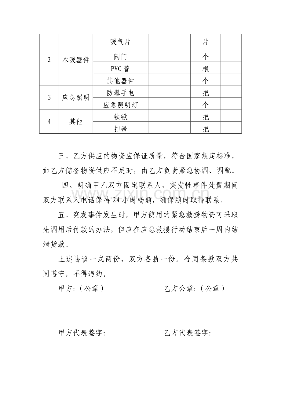 医院应急物资保障协议书.doc_第2页