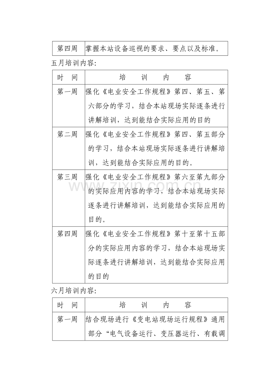 变电站日常培训学习计划1.doc_第3页