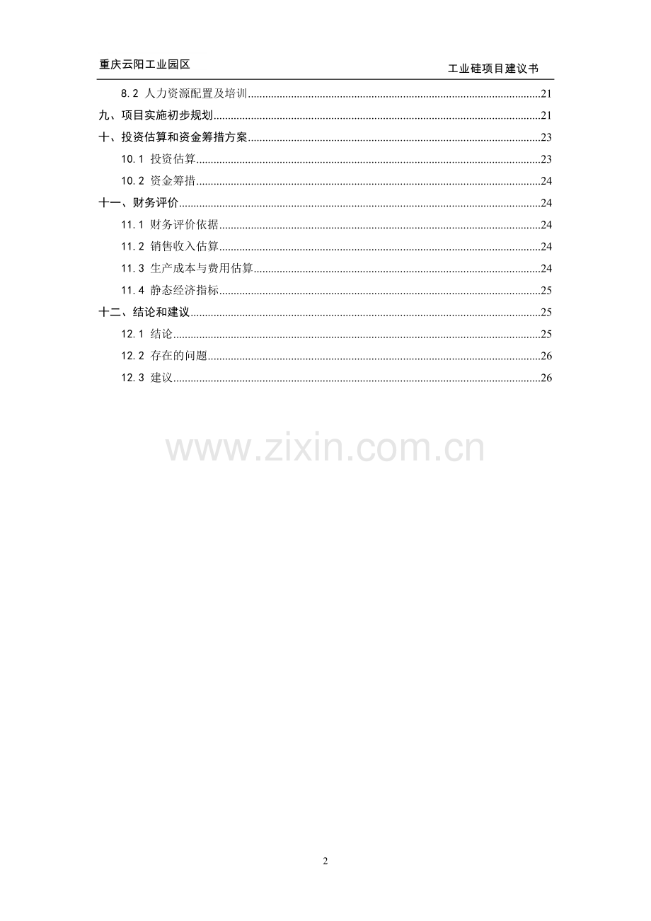 工业硅项目可行性研究报告.doc_第3页