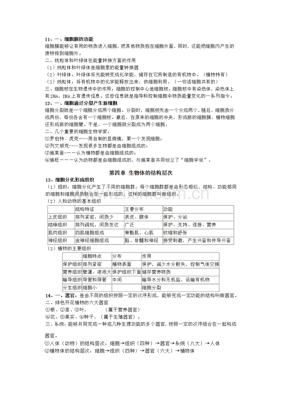 初中生物会考知识点(北师大版).doc_第3页