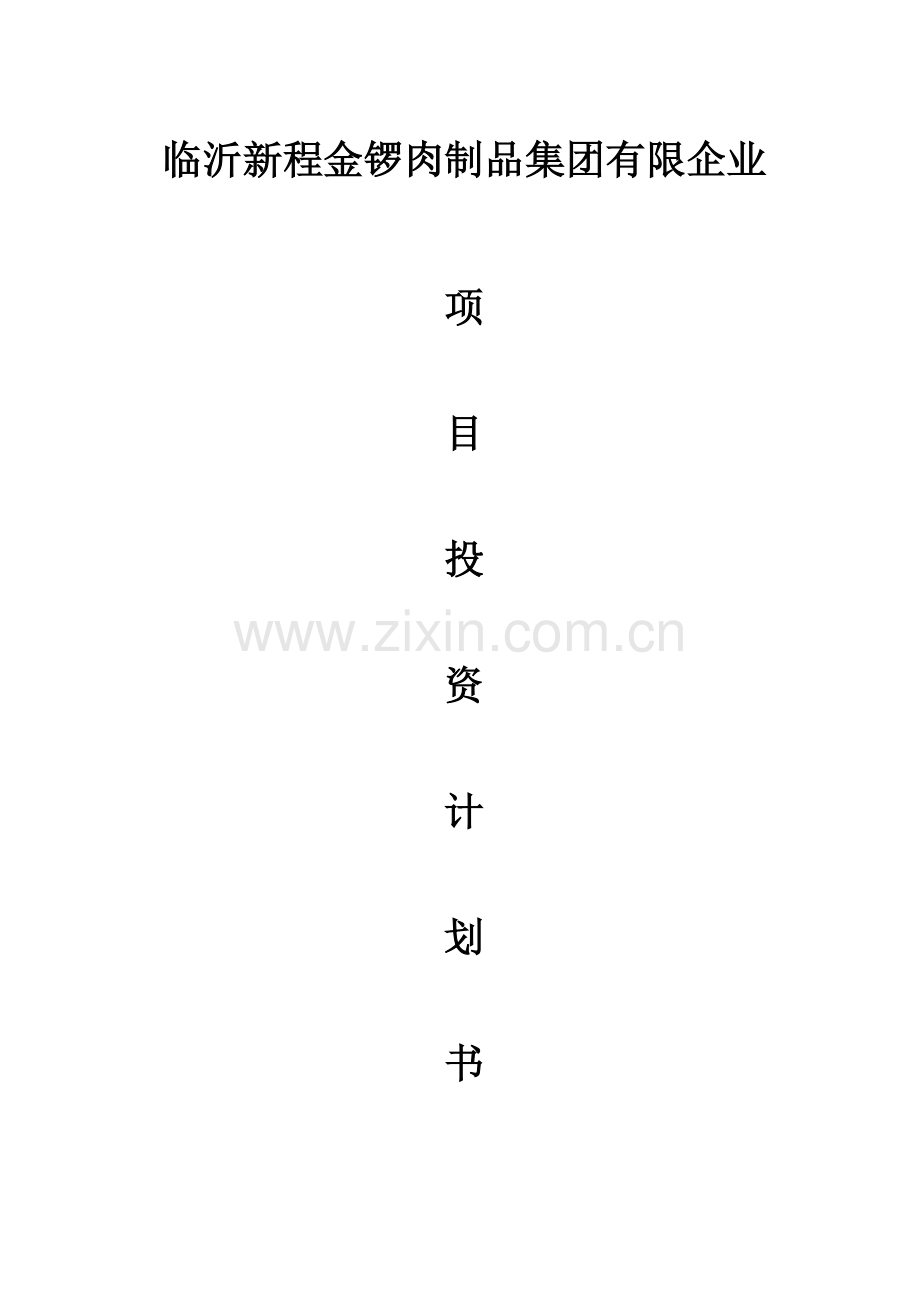 2023年项目投资计划书.doc_第1页