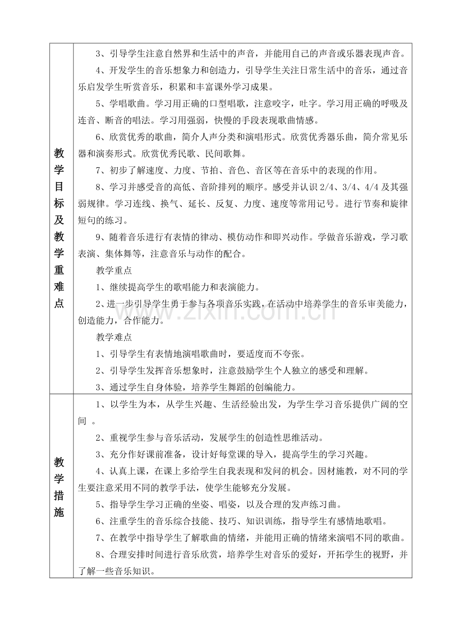 苏教版三年级上册音乐教学计划.doc_第2页