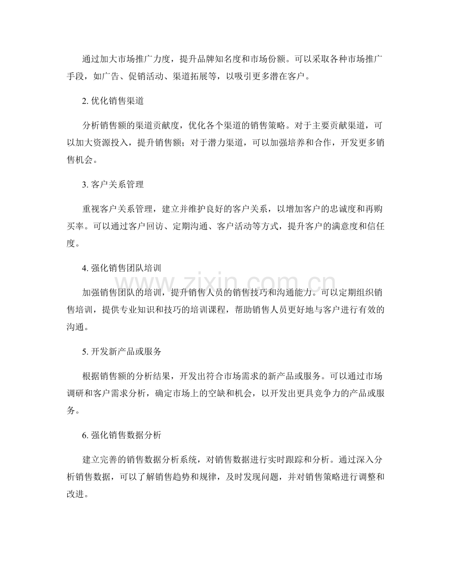 销售业绩报告：销售额分析与销售策略改进建议.docx_第2页