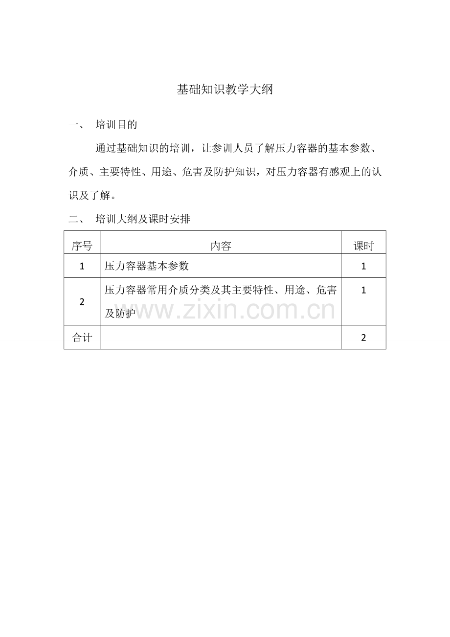 压力容器作业人员培训大纲.doc_第2页