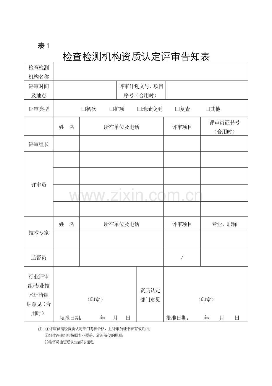 检验检测机构资质认定审核表.doc_第3页