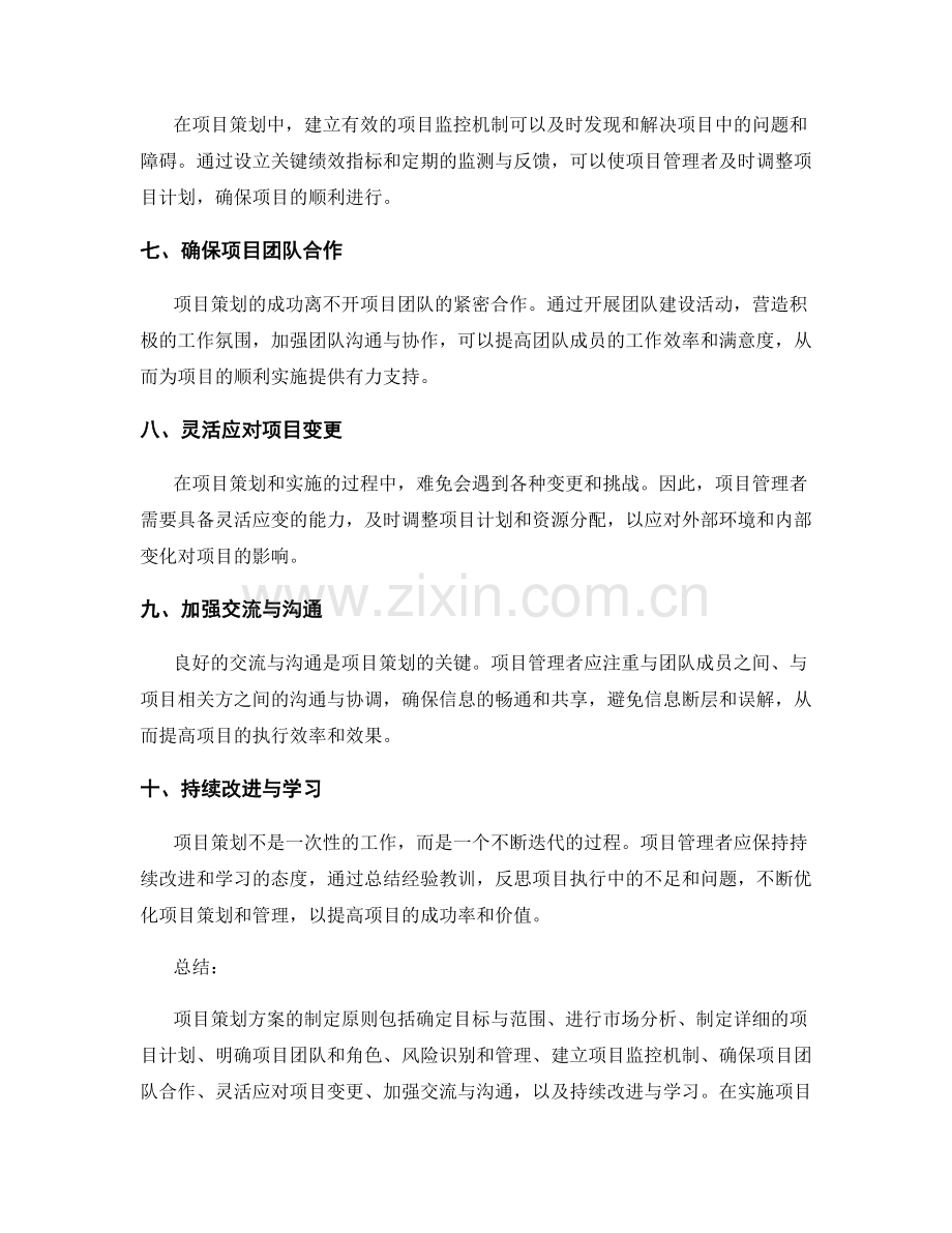 项目策划方案的制定原则与技巧.docx_第2页