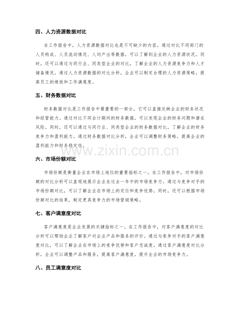 工作报告的关键指标与数据对比.docx_第2页