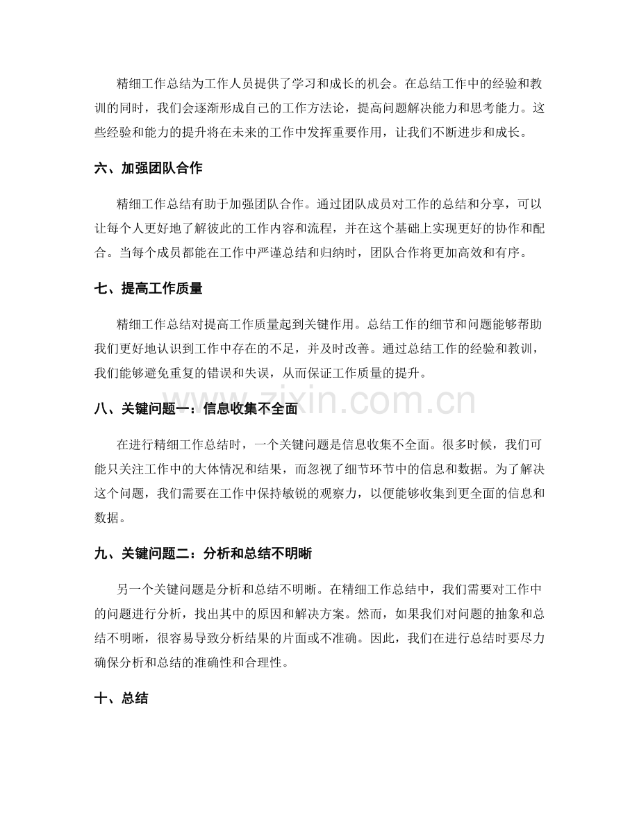 精细工作总结的重要绩效和关键问题.docx_第2页