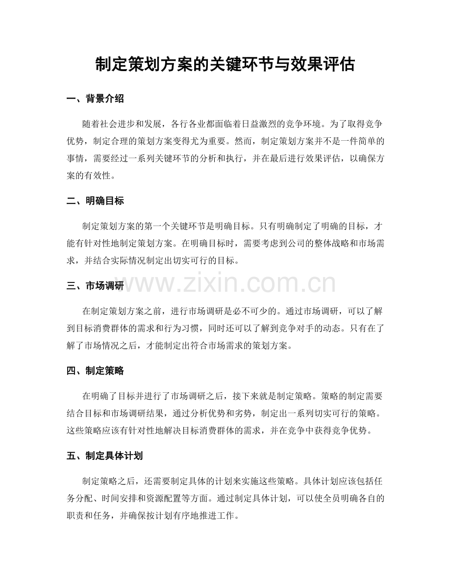 制定策划方案的关键环节与效果评估.docx_第1页