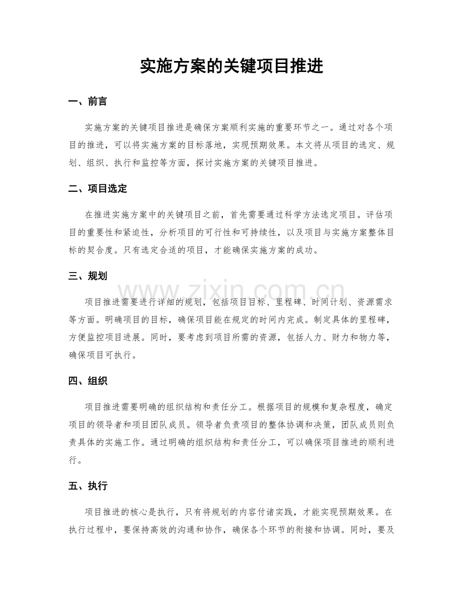 实施方案的关键项目推进.docx_第1页