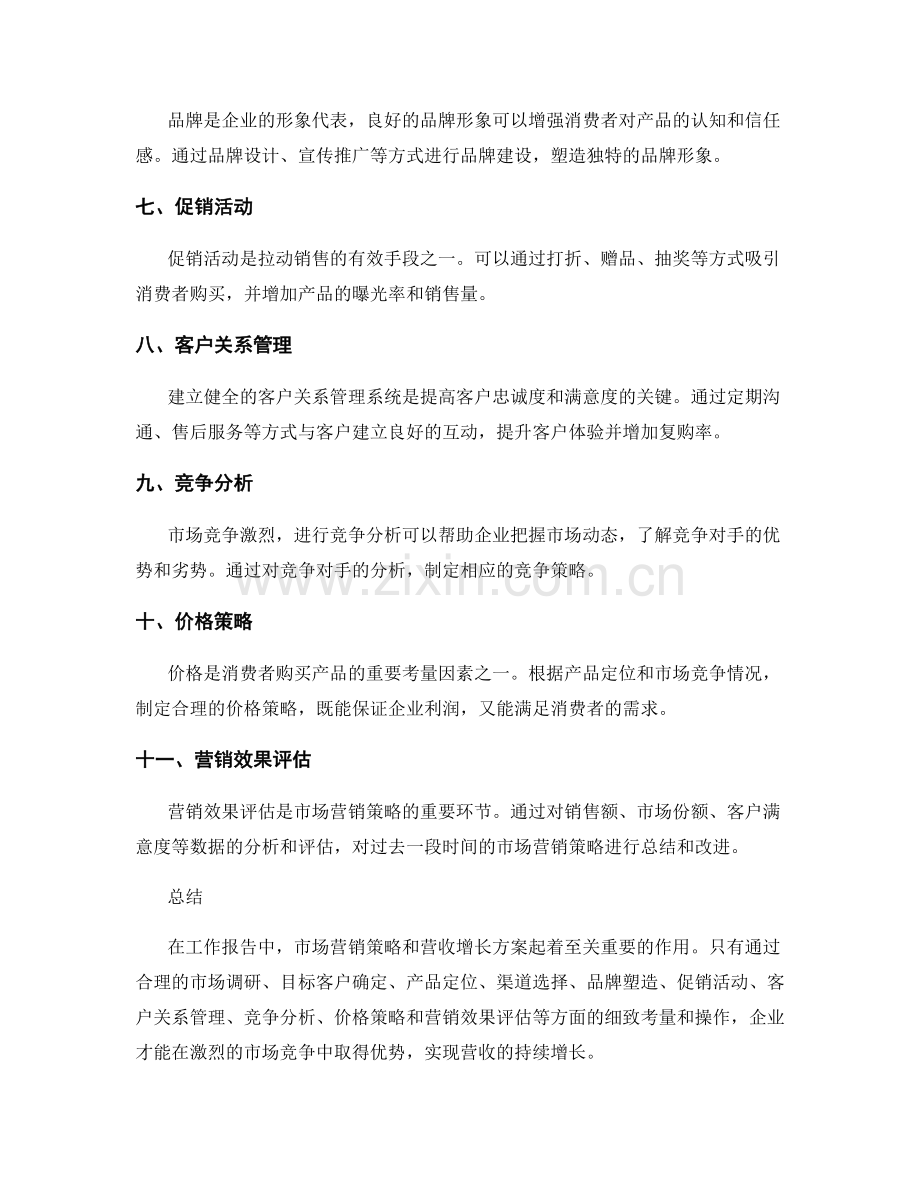 工作报告中的市场营销策略与营收增长方案.docx_第2页