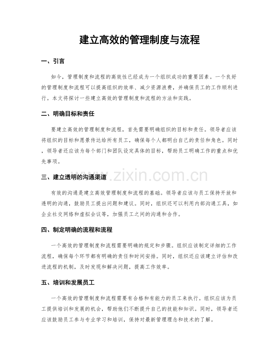 建立高效的管理制度与流程.docx_第1页