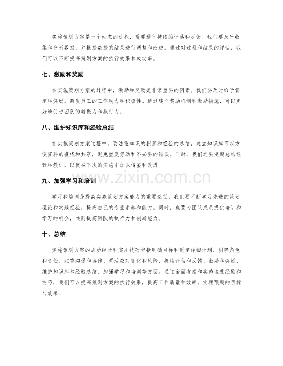 实施策划方案的成功经验和实用技巧.docx_第2页