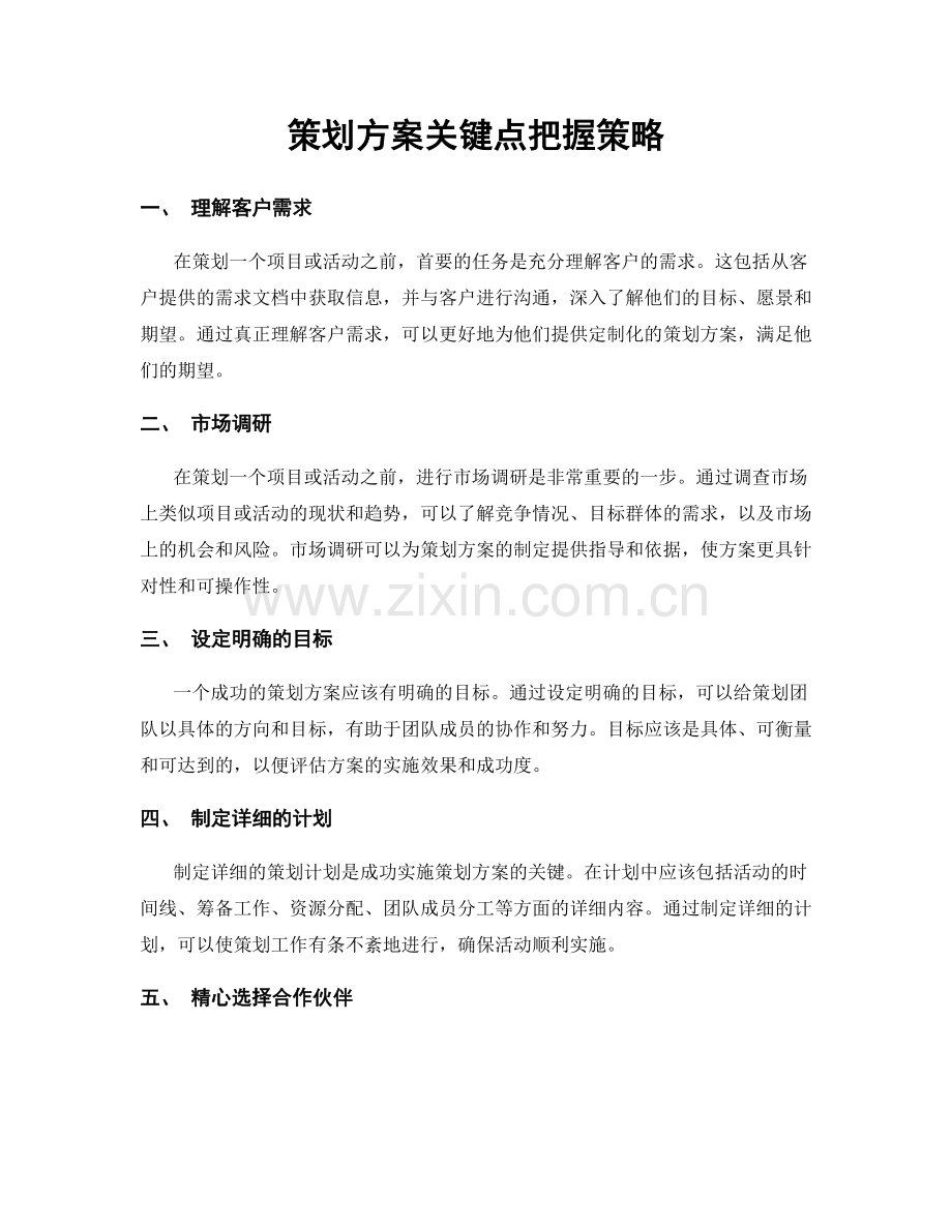 策划方案关键点把握策略.docx_第1页