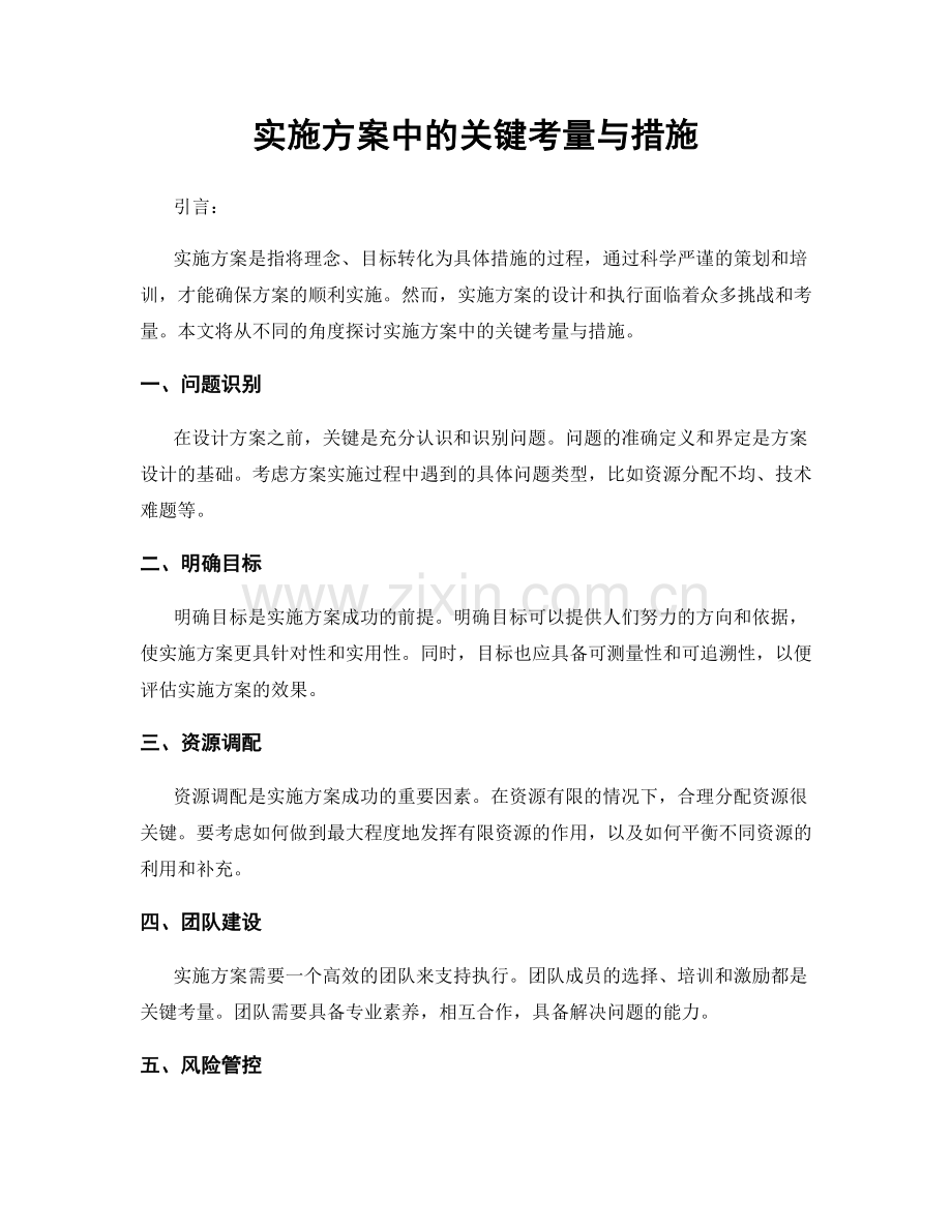 实施方案中的关键考量与措施.docx_第1页