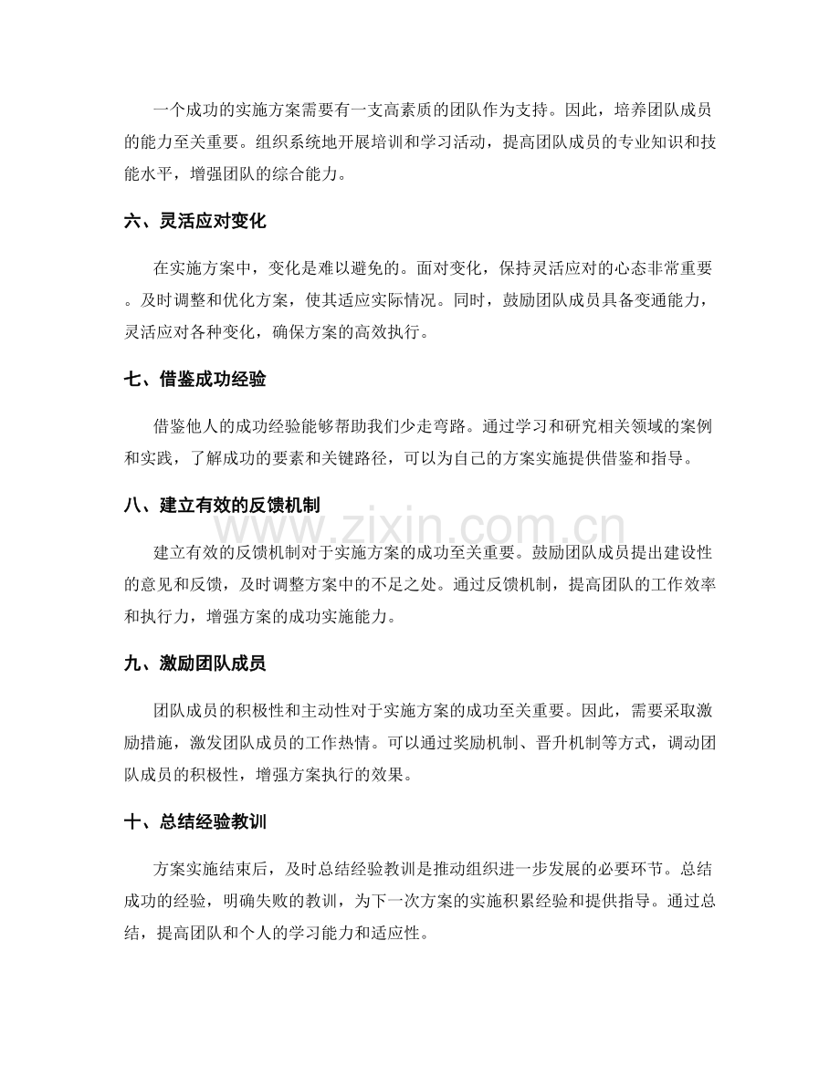 实施方案的成功要诀与实用技巧.docx_第2页