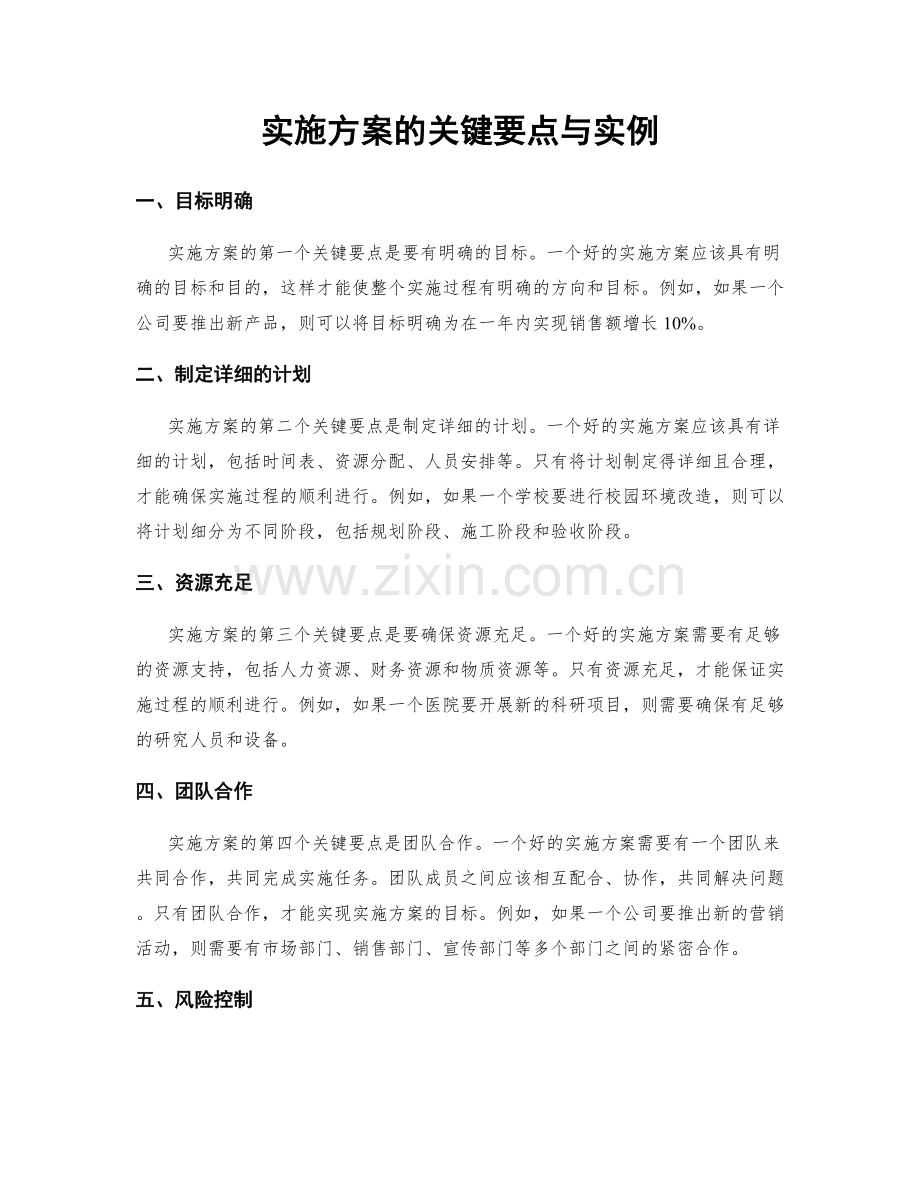 实施方案的关键要点与实例.docx_第1页