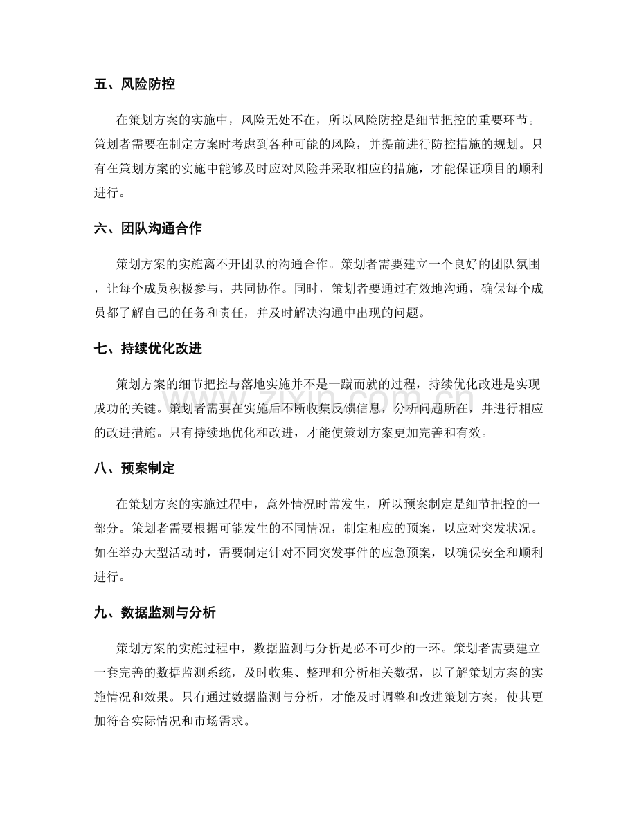 策划方案的细节把控与落地实施.docx_第2页