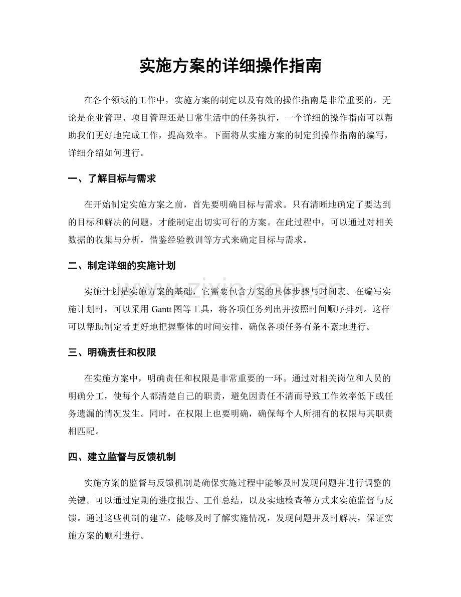 实施方案的详细操作指南.docx_第1页