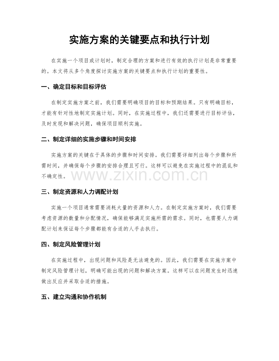 实施方案的关键要点和执行计划.docx_第1页