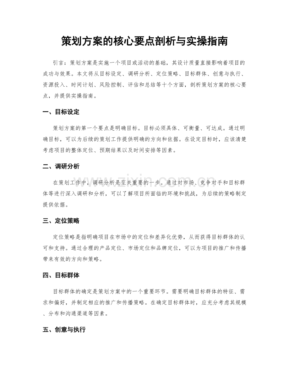 策划方案的核心要点剖析与实操指南.docx_第1页