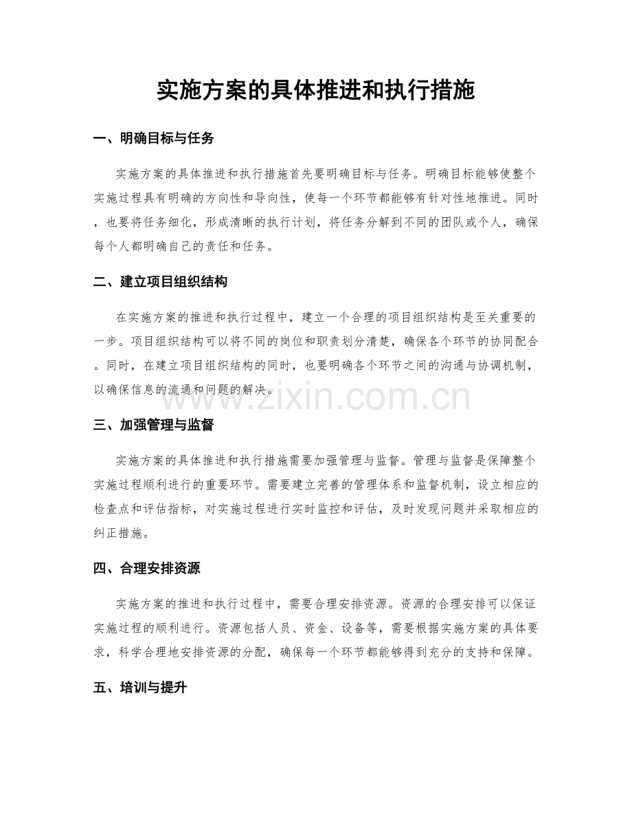 实施方案的具体推进和执行措施.docx_第1页