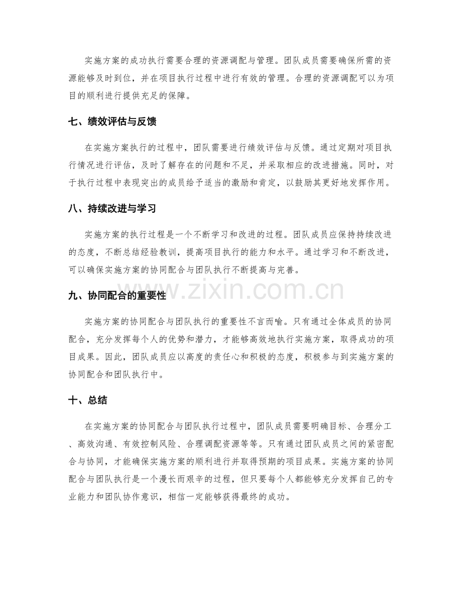 实施方案的协同配合与团队执行.docx_第2页