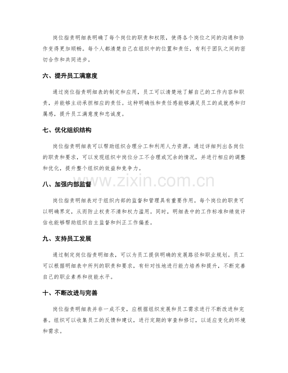 岗位职责明细表的制定与应用.docx_第2页