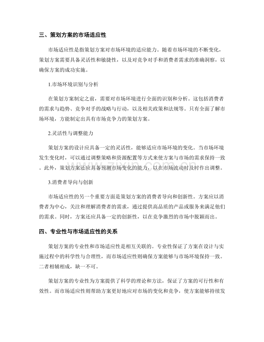 策划方案的专业性与市场适应性.docx_第2页