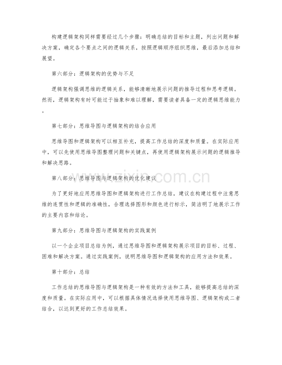 工作总结的思维导图与逻辑架构.docx_第2页